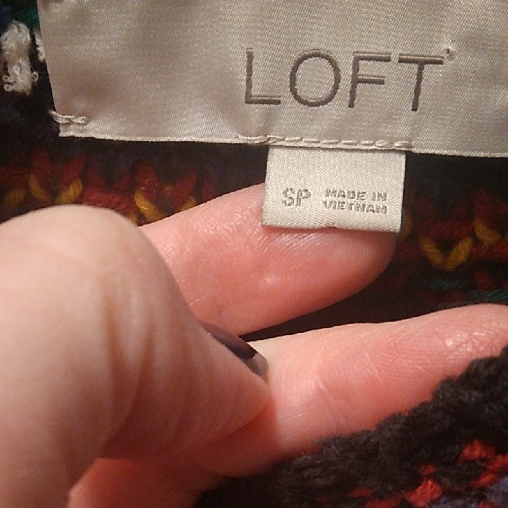 LOFT Multicolor Knit Sweater - Picture 3 of 7